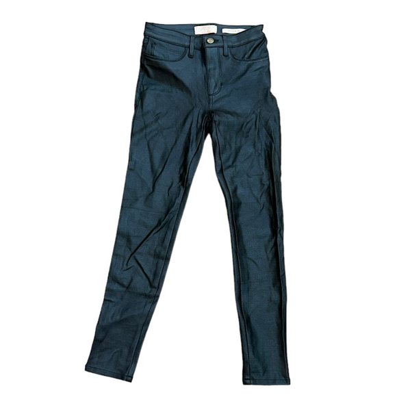 Vintage Women's Guess 1981 Power Skinny Faux Leather Pants Size 24‎ - Picture 1 of 6